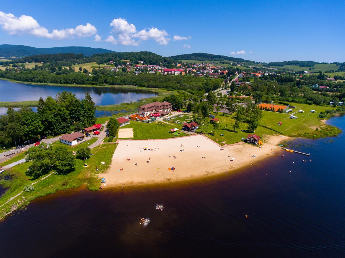 Hotel Na Plazi Horní Planá Dış mekan fotoğraf